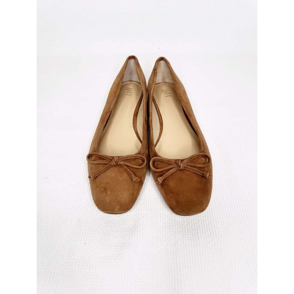 J.Jill Emma Suede Ballet Flats Tan Brown Size 9.5M